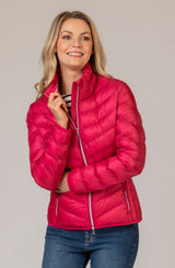 Bern Pink Padded Jacket | Brax at Sarah Thomson