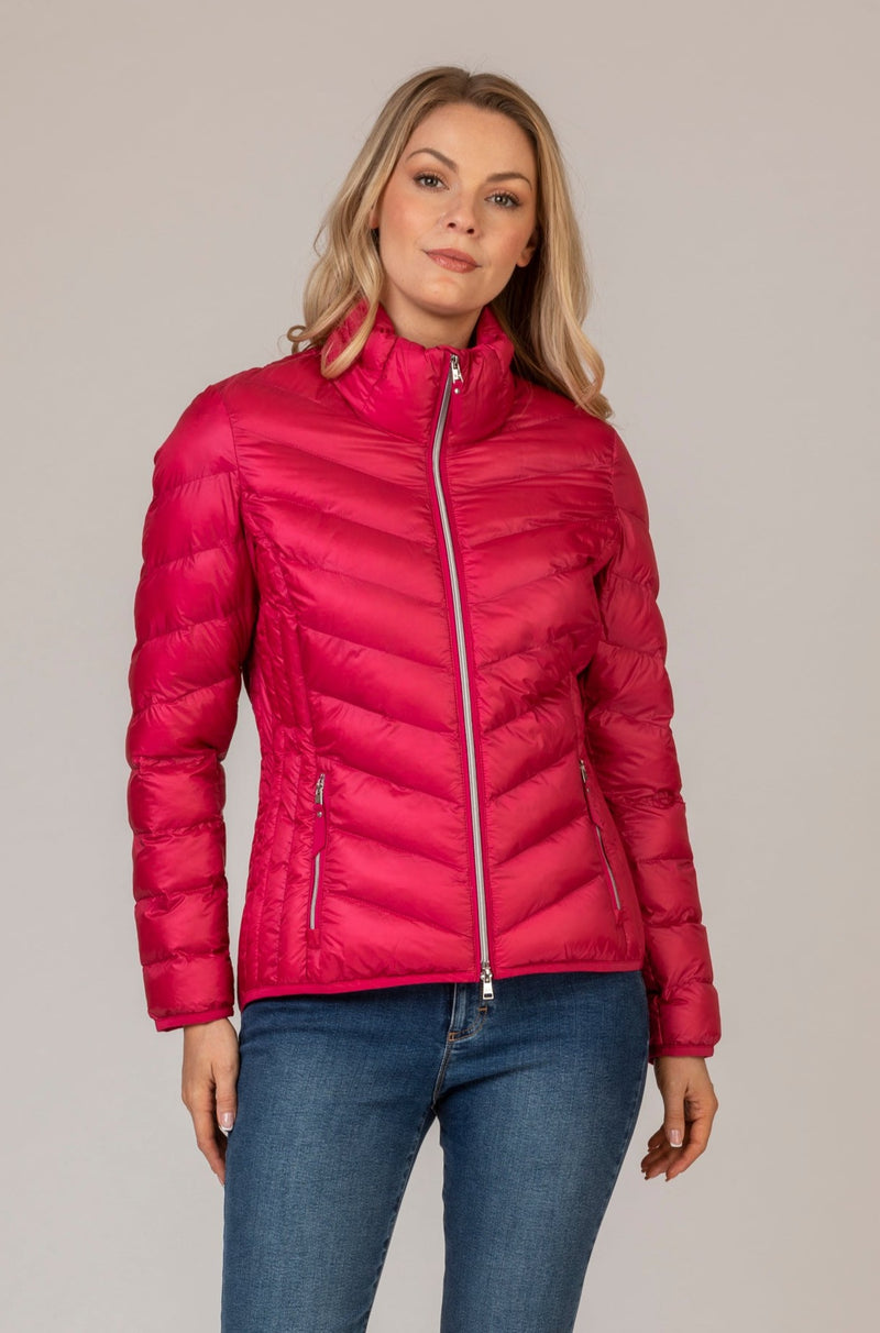 Bern Pink Padded Jacket | Brax at Sarah Thomson Melrose 