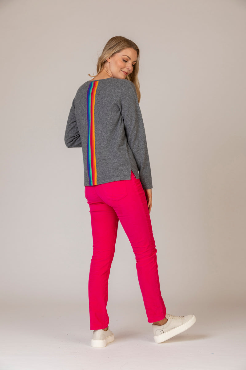 Mary Pink Corduroy Trousers | Brax at Sarah Thomson | Back of trousers