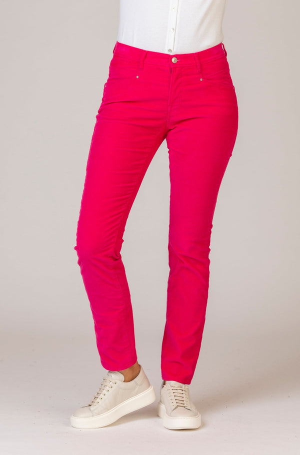 Mary Pink Corduroy Trousers | Brax at Sarah Thomson