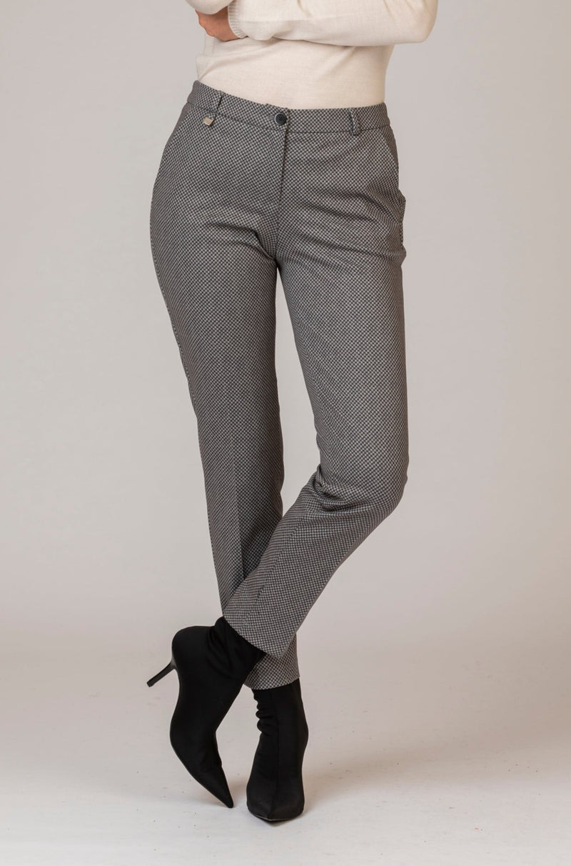 Maron S Printed Trousers | Brax at Sarah Thomson Melrose | on model