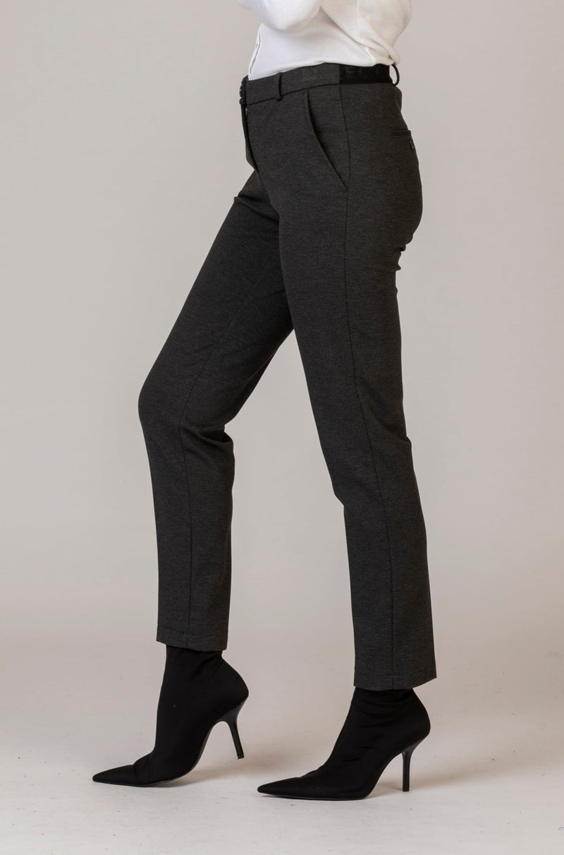 Maron S Jersey Trousers in Grey | Brax at Sarah Thomson Melrose | Side profile