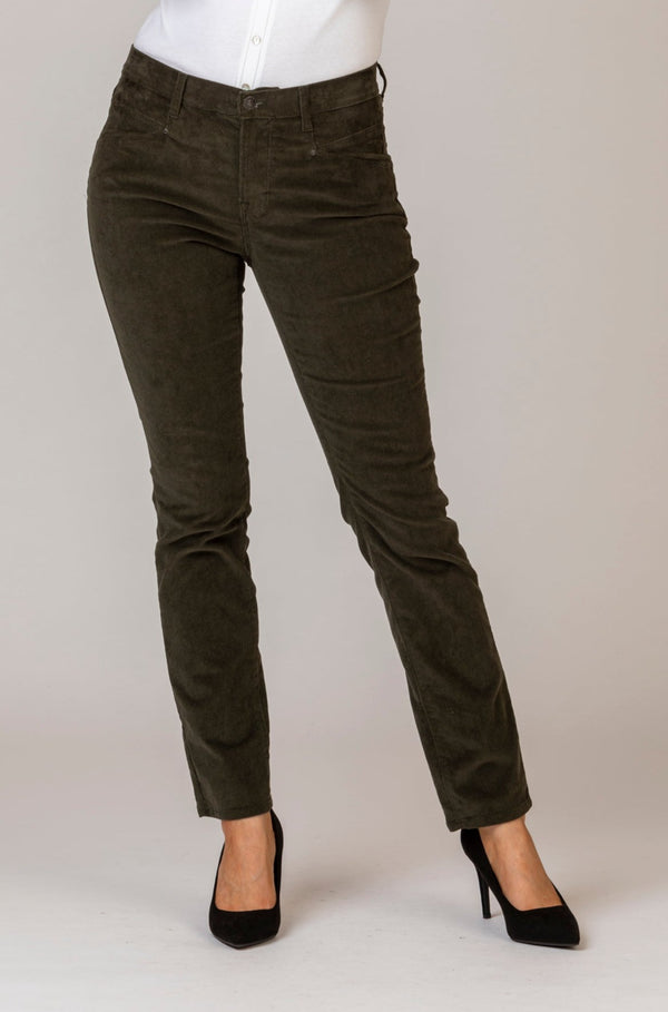 Mary Olive Green Corduroy Trousers | Brax at Sarah Thomson