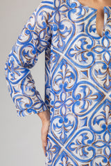 The Amie Dress in Blue Tile | Sartoria Saracena