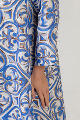 The Amie Dress in Blue Tile | Sartoria Saracena