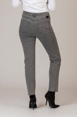 Laura Stretch Jeans in Grey | Brax at Sarah Thomson Melrose | Back of trousers on model