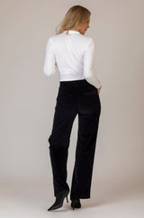 Maine Navy Velvet Trousers | Brax at Sarah Thomson | Back of trousers