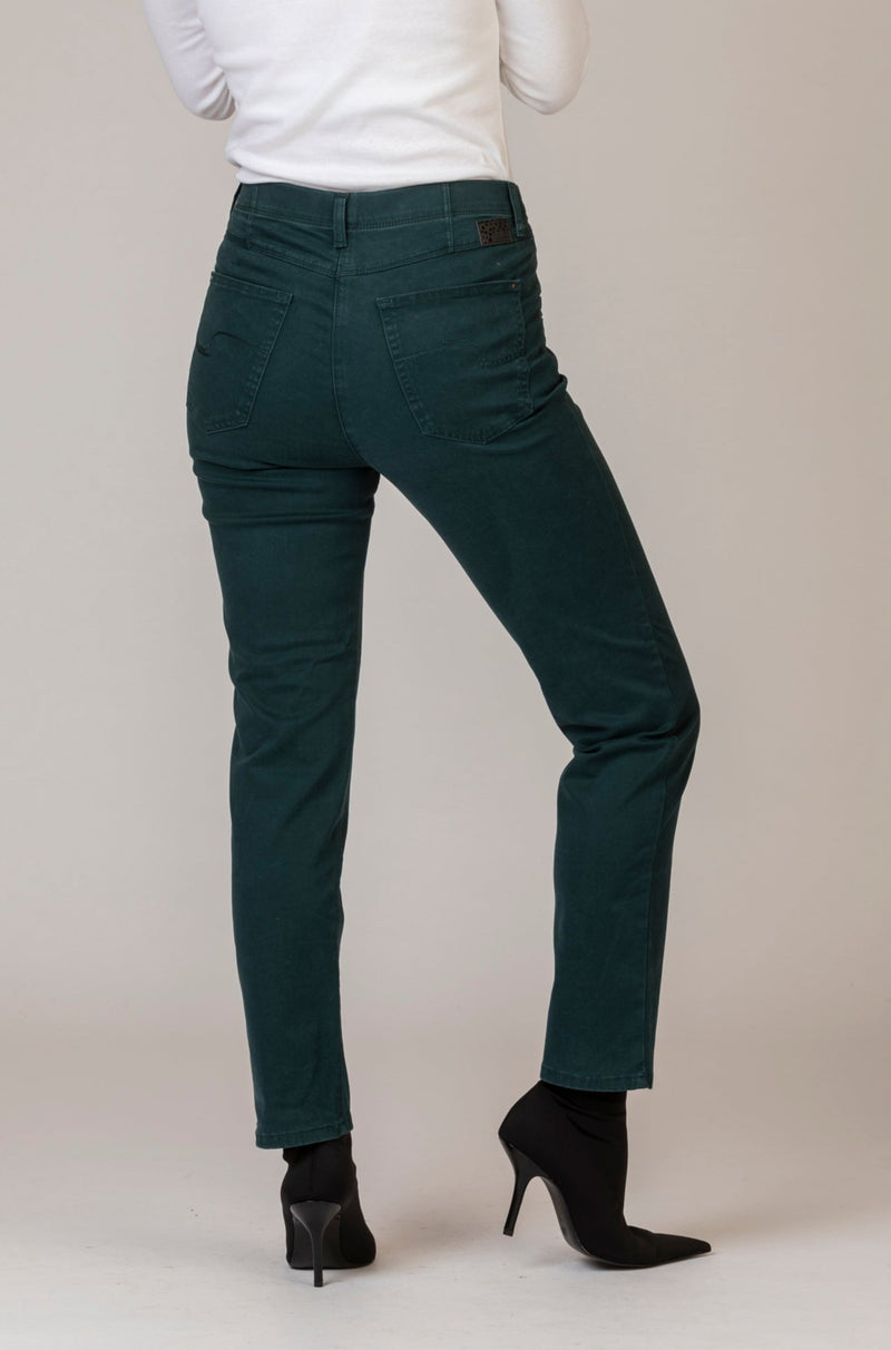 Laura Stretch Green Jeans | Brax at Sarah Thomson | Back of trousers
