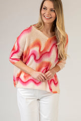 Zig Zag Ombre Cashmere Jumper | Esthēme Cachemire