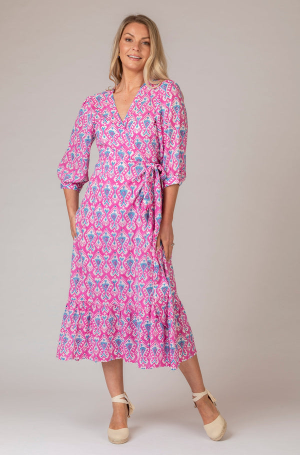 Laurence Pink Ikat Dress | Zen Ethic