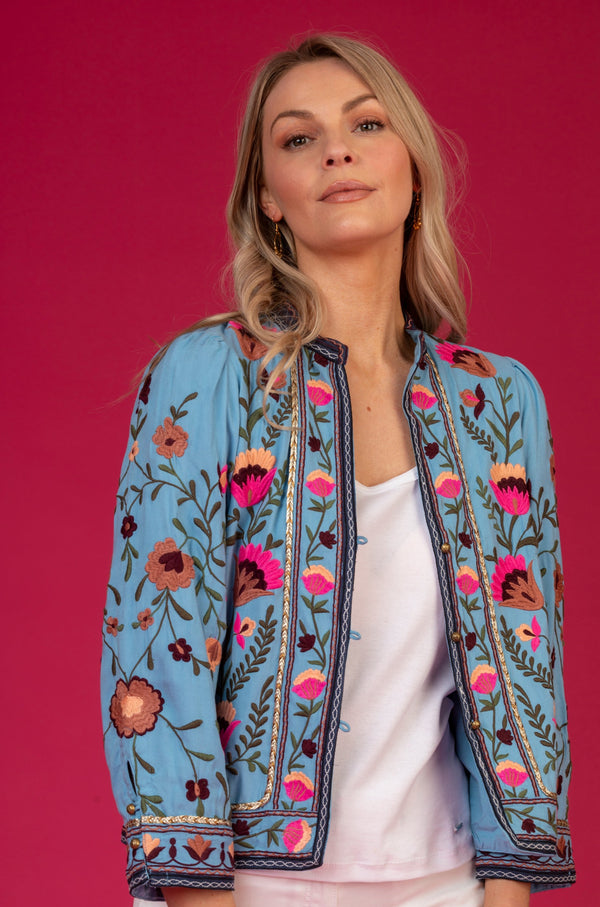 Eve EcoVero Embroidered Jacket | East Heritage
