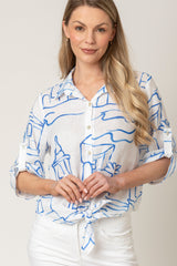 The Millie Tie Linen Shirt 1 | Sartoria Saracena