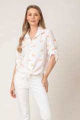 The Millie Tie Linen Shirt 16 | Sartoria Saracena