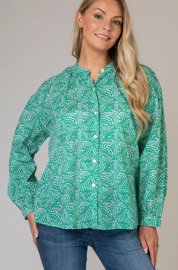 Camille Green Iranja Shirt | Zen Ethic
