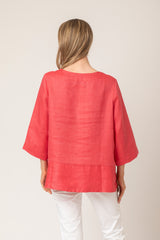 2839NIS-SPI Red Tunic | Sartoria Saracena