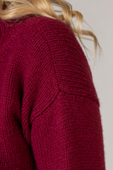 Berry Merino Sweater | Fisherman Out of Ireland at Sarah Thomson | Stitch details