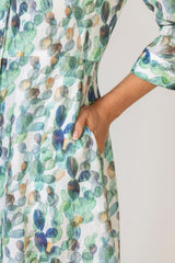 The Mamma Midi Linen Dress in New Cactus Print | Sartoria Saracena