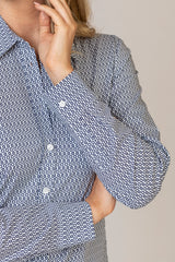 Victoria Classic Patterned Shirt | Brax at Sarah Thomson | details of shirt