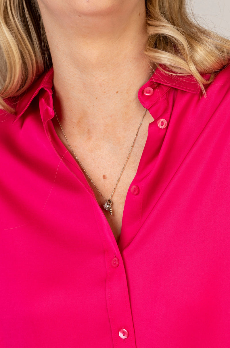 Vic Orchird Pink Shirt | Brax at Sarah Thomson | Details