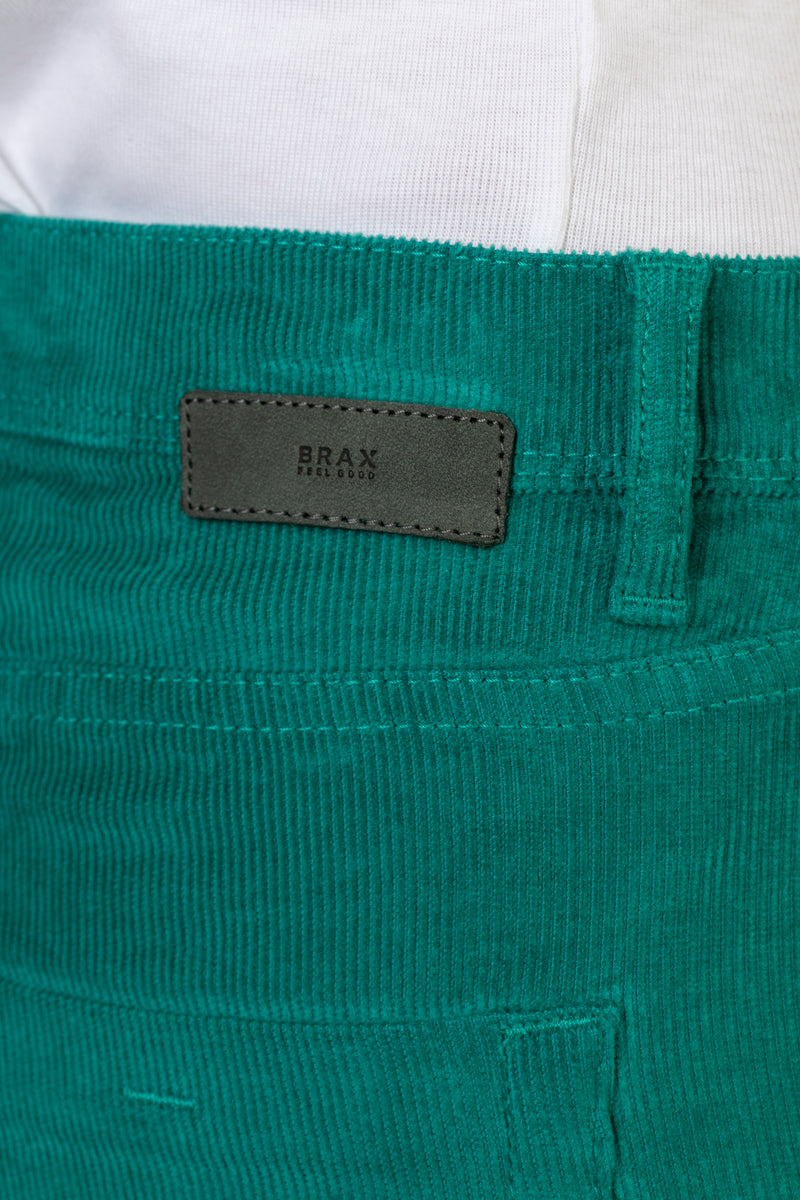 Mary Green Corduroy Trousers | Brax at Sarah Thomson | Details of back tabbard
