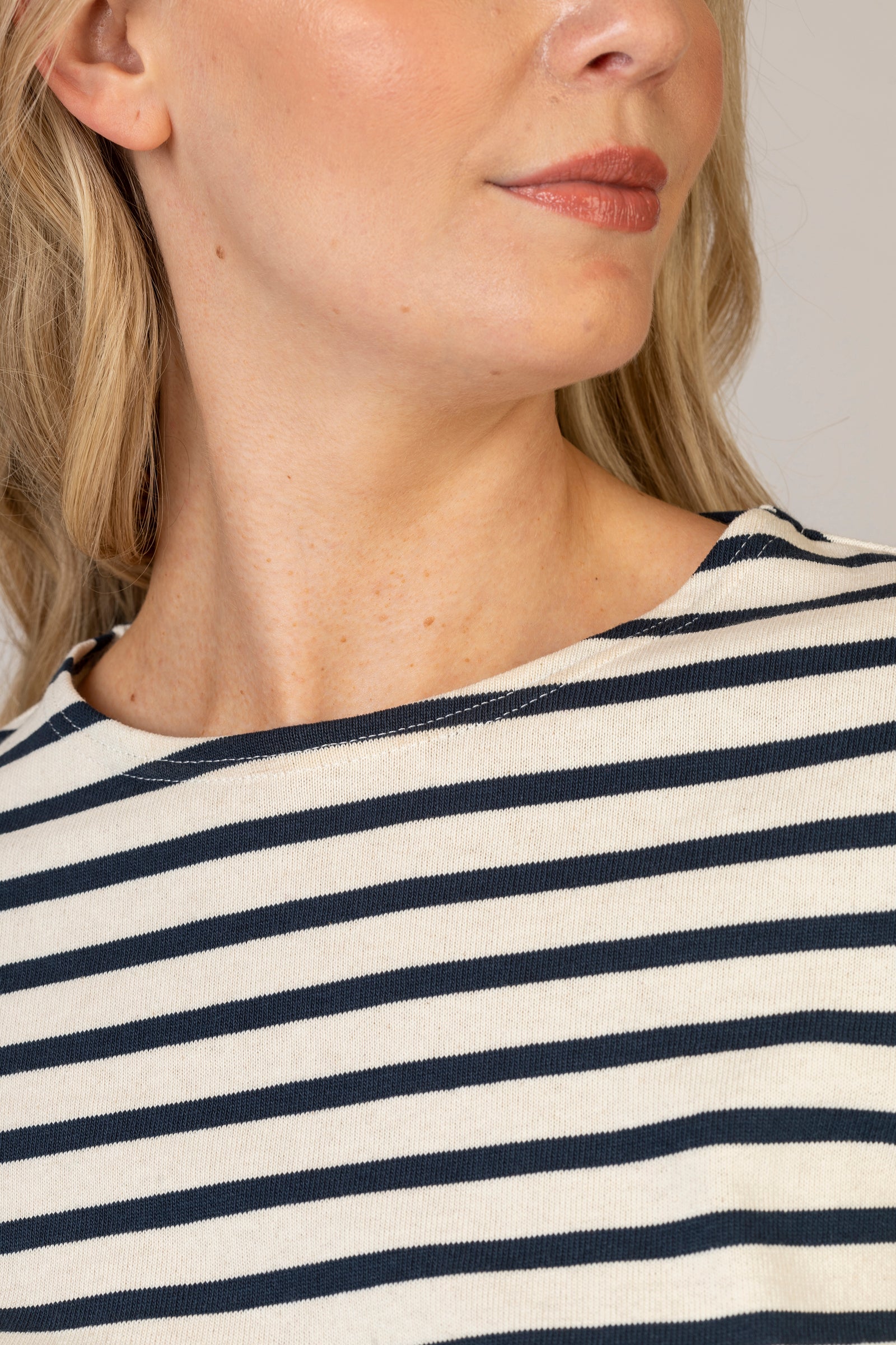 Vaujauny Striped Top with Pink Heart Elbow Patches | Saint James – Sarah Thomson Vaujauny Striped Top with Pink Heart Elbow Patches | Saint James – Sarah Thomson