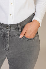 Laura Stretch Jeans in Grey | Brax at Sarah Thomson Melrose | Details