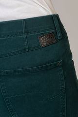 Laura Stretch Green Jeans | Brax at Sarah Thomson | Back pocket details