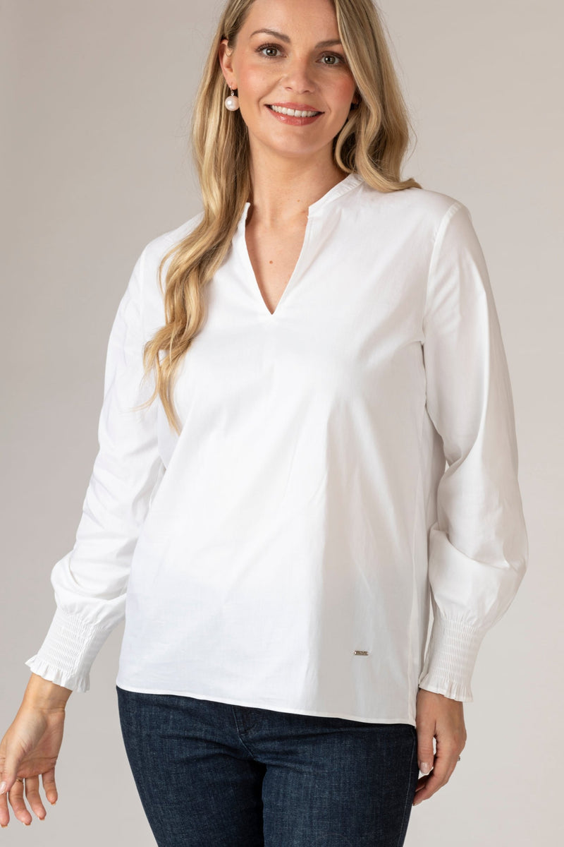 Vivi White Blouse | Brax