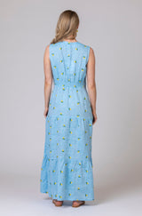 The Lemon Maxi Linen Dress | Sartoria Saracena at Sarah Thomson | Back of the dress