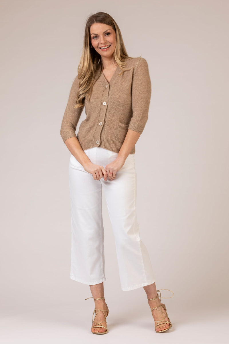 Caramel Cashmere Cardigan | Esthēme Cachemire