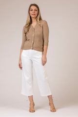 Caramel Cashmere Cardigan | Esthēme Cachemire