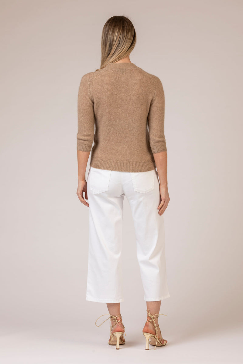 Caramel Cashmere Cardigan | Esthēme Cachemire