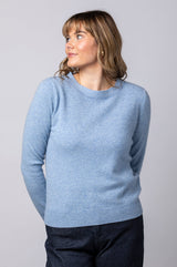 Blue Cashmere Sparkle Jumper JF6W38C | Esthēme Cachemire