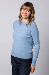 Blue Cashmere Sparkle Jumper JF6W38C | Esthēme Cachemire