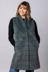Leone Green Faux Fur Jacket | EMME