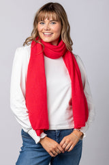 Red Marl Cashmere Scarf AC1005H | Esthēme Cachemire