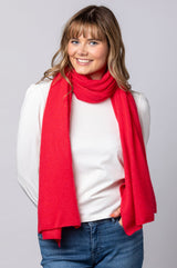 Red Marl Cashmere Scarf AC1005H | Esthēme Cachemire