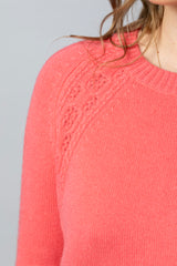 Coral Cable Cashmere Jumper CKH6309C | Esthēme Cachemire