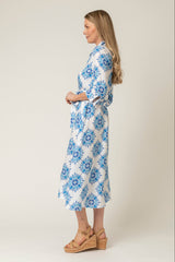 The Mamma Midi Linen Dress in Marrakesh | Sartoria Saracena