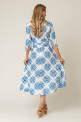 The Mamma Midi Linen Dress in Marrakesh | Sartoria Saracena