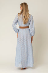 The Liza Linen Maxi Dress in Broderie Anglaise | Sartoria Saracena