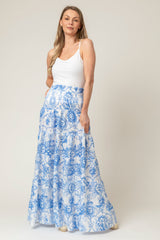 The Tiered Linen Skirt/Dress in Cosmic | Sartoria Saracena