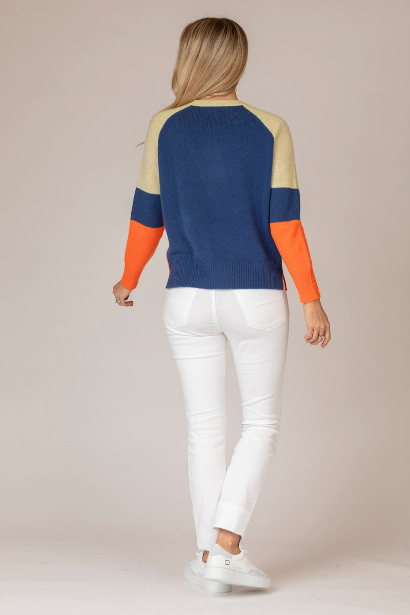 Block Colours Cashmere Jumper | Esthēme Cachemire