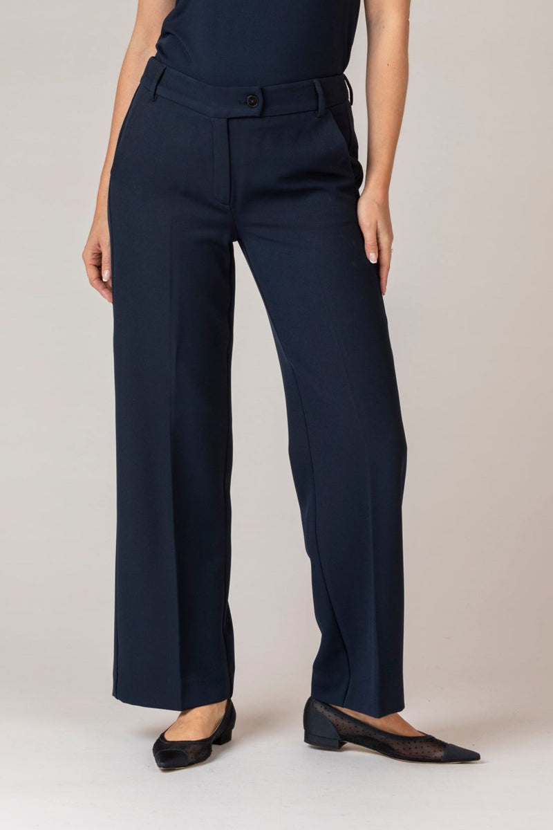 Efebo Long Navy Trousers | EMME