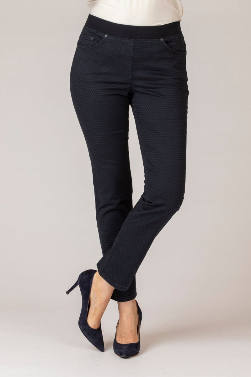 Pamina Navy Pull-On Trousers | Brax