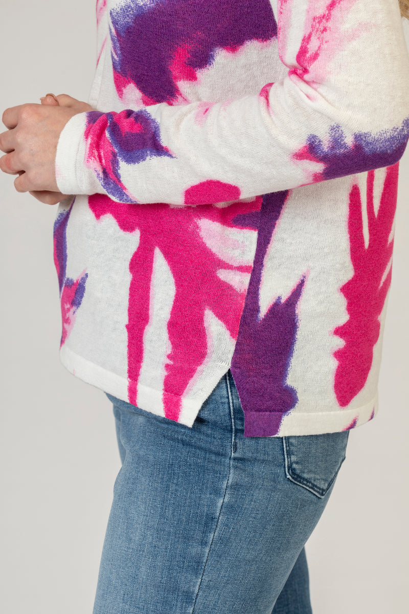 Pink Tropical Jumper | Esthēme Cachemire