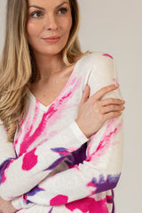 Pink Tropical Jumper | Esthēme Cachemire