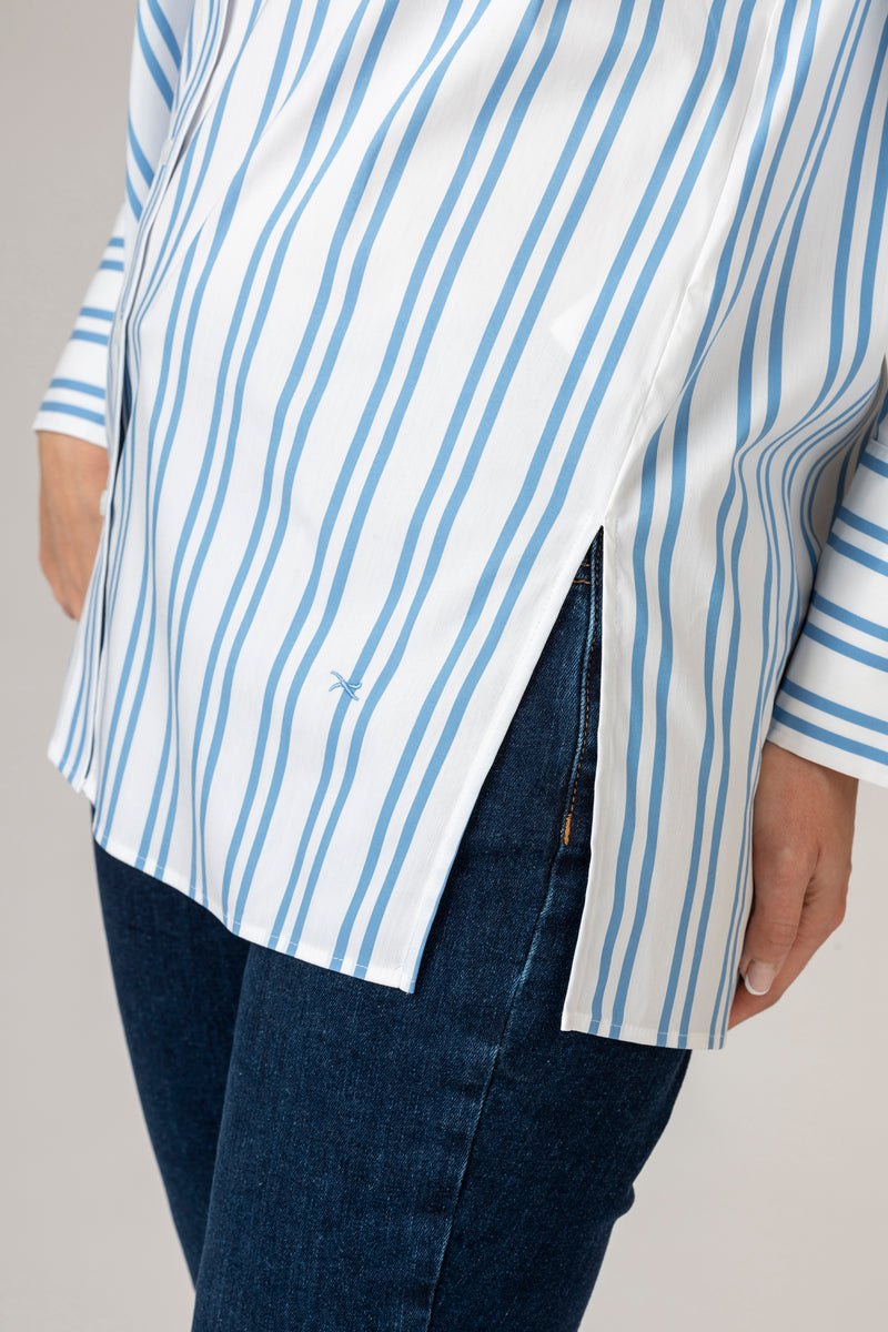 Vicki Blue and White Striped Shirt | Brax