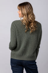 Racoon Khaki Cardigan WES26A75R | Esthēme Cachemire