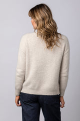Racoon Cream Cardigan WES26A75R | Esthēme Cachemire